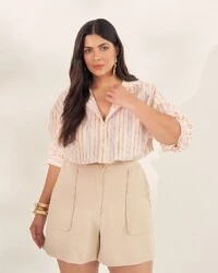 camisa listrada collors quebela