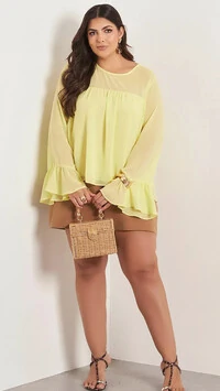 PROMO Blusa crepe michele kayla