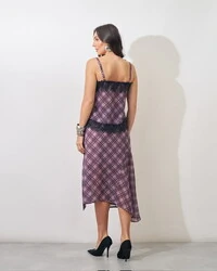 regata xadrez com renda chantily kayla