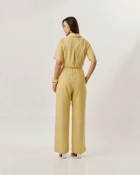 conjunto risca de giz camisa+ calca comfy e forrada 100% algodao quebela
