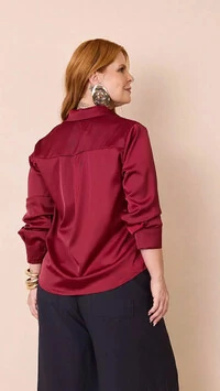 camisa andy acetinada