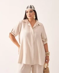 Camisa gil viscose trabalhada kayla