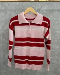 pre venda blusa tricot listra polo planet