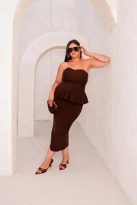 Saia midi sereia tricot modal planet