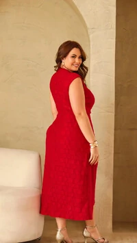 vestido em malha lasie transpasse upper