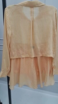 Conjunto voil stripes hotpink