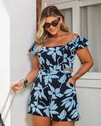 pre venda macaquinho estampado flor marina mr fr