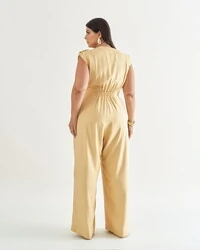 macacao transpasse em linho quebela