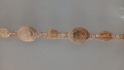 Foto Cinto boho dourado corrente