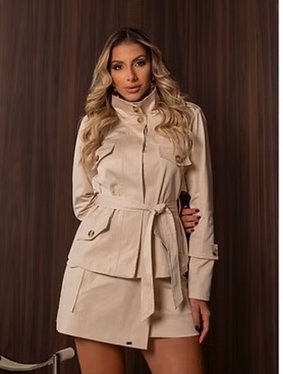 Foto pre venda jaqueta trench coat divas