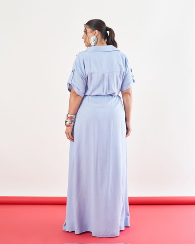 FotoVestido Catharina bolsos e faixa kayla