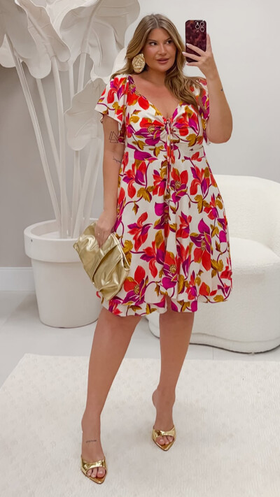 Foto pre venda vestido macaquinho encanto florida milanjus