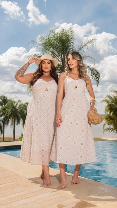 Foto pre venda vestido lasie algodao divas