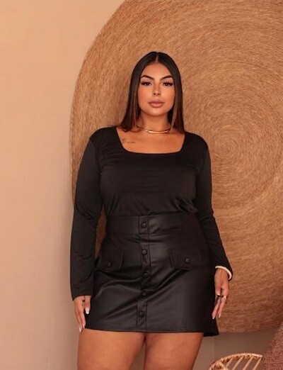 Foto PROMO SEM TROCA Blusa decote quadrado manga amni