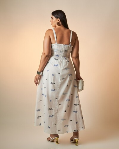 Fotovestido algodao com bordado faity kayla