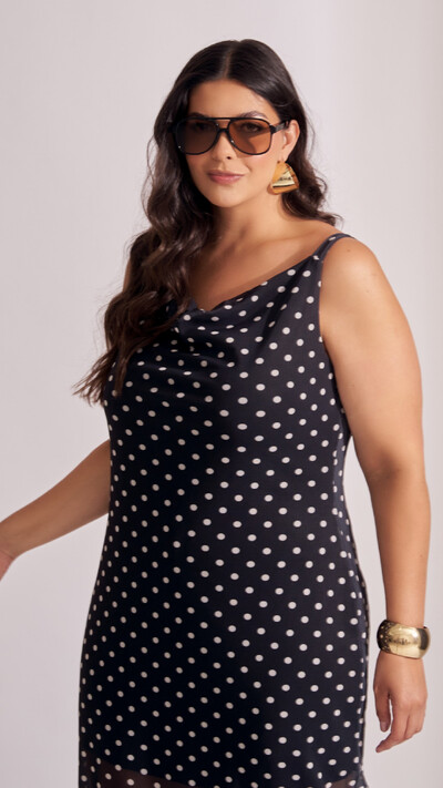 Fotovestido longo tule poa collab kayla