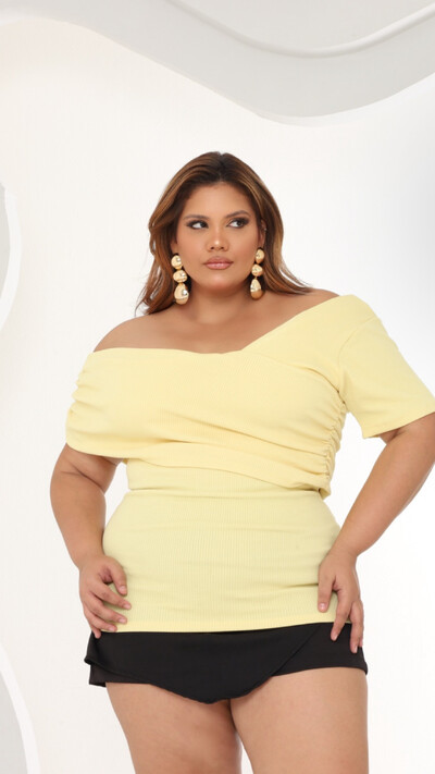 Foto blusa canelada ribana assimetrica nah 9