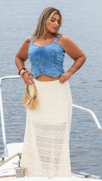 FotoPre venda cropped jeans denim mr fr