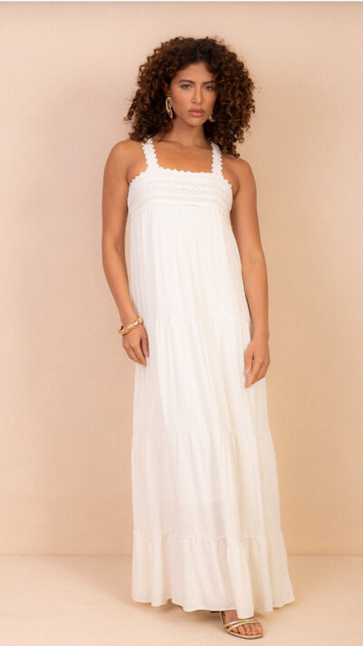 Fotovestido sofia linho com renda zig zag sml