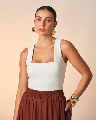 Foto regata flora malha poliamida kayla