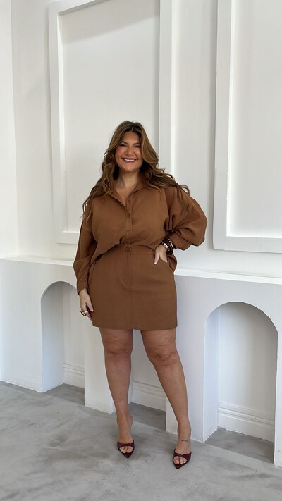 Foto camisa viscose sarjada alongada hotpink