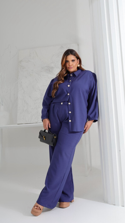 Foto Conjunto dinamarca camisa e calca