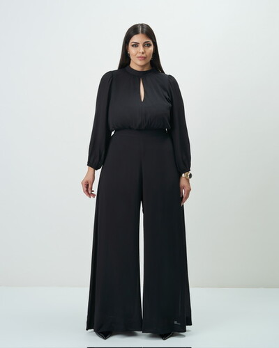 Foto macacao gola alta quebela