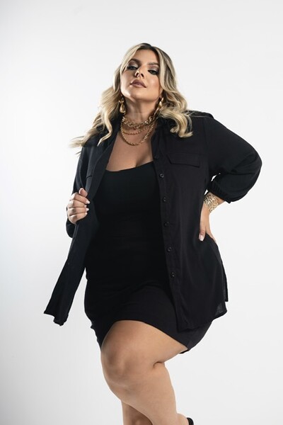 Fotopre venda camisa viscolinho com elastano atual milan