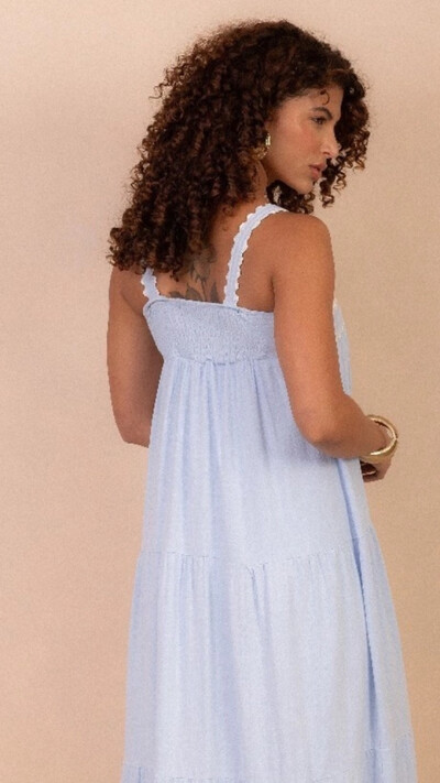 Fotovestido sofia linho com renda zig zag sml