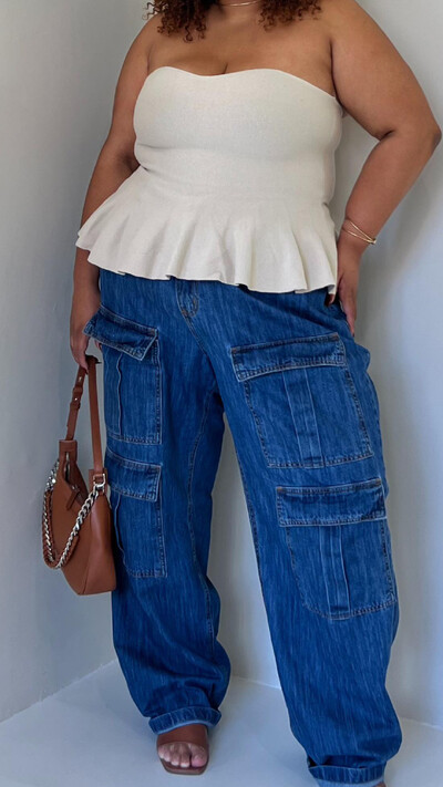 Foto blusa peplum tricot modal planet provador