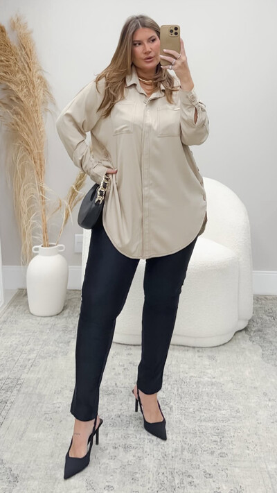 Foto pre venda camisa over viscose sarjada rosamili