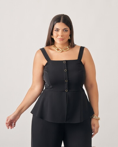 Foto Blusa regata alfaiataria pepi kayla