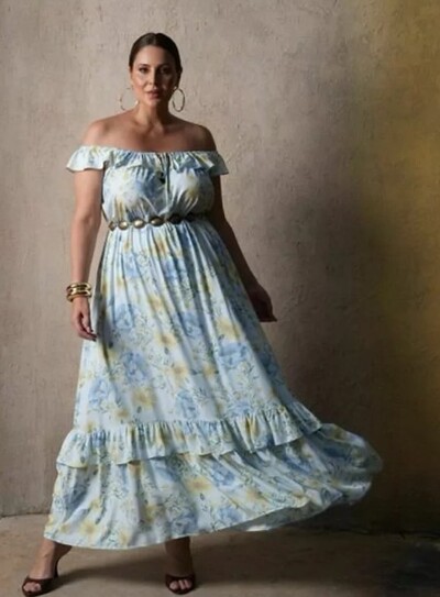 Foto PROMO SEM TROCA Vestido floral lima quebela