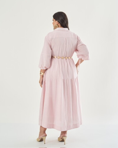 Fotopre venda vestido chemise botoes quebela