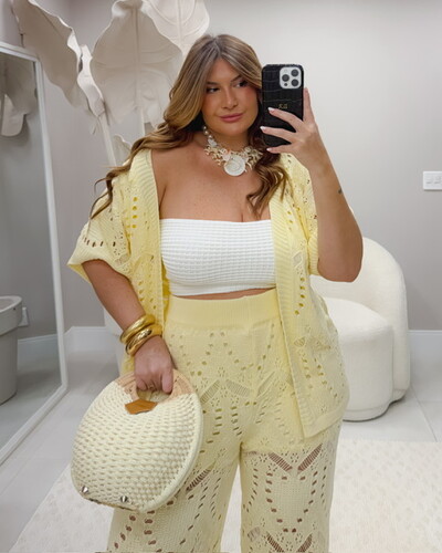 Fotoconjunto tricot crochetado planet