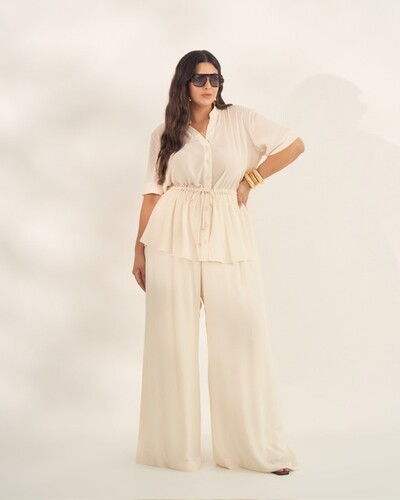 Fotoconjunto camisa parka+ calca fluida quebela