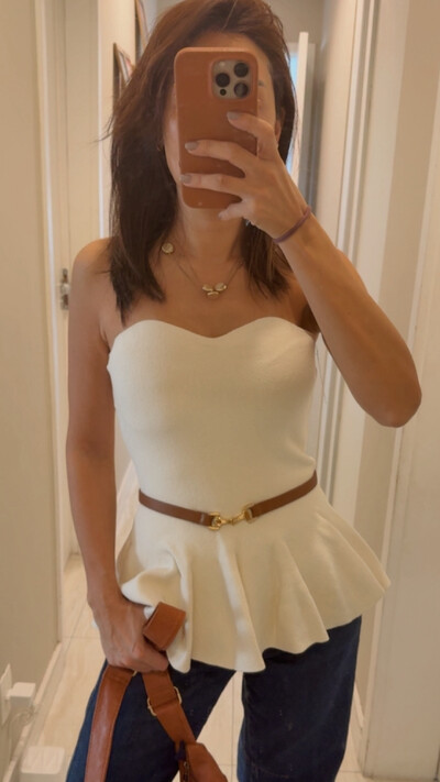 Foto blusa peplum tricot modal planet