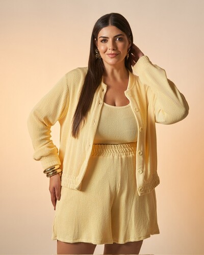 Foto jaqueta olivia malha kayla