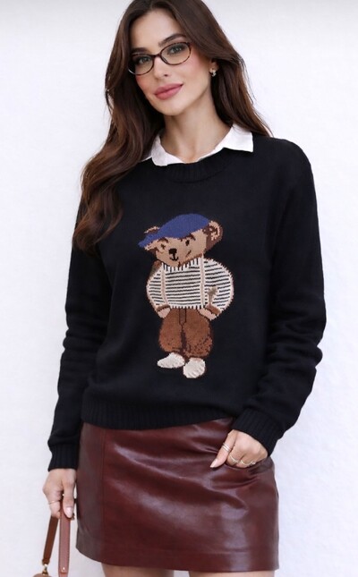Foto Pre venda blusa tricot bear ursinho planet SLIM