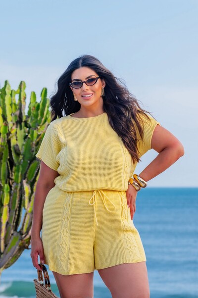 Foto conjunto natal tricot planet