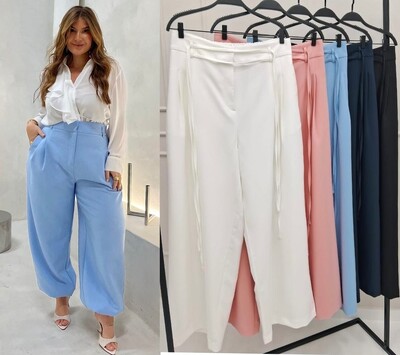 Foto calca franca alfaiataria hotpink