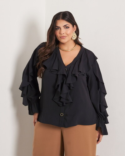 Foto Camisa blusa babados lidia kayla