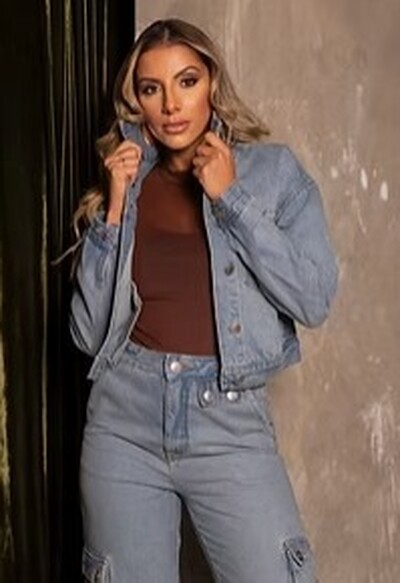 Fotopre venda jaqueta denim divas