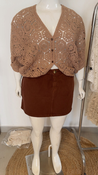 Foto blusa kimono lyah crochet