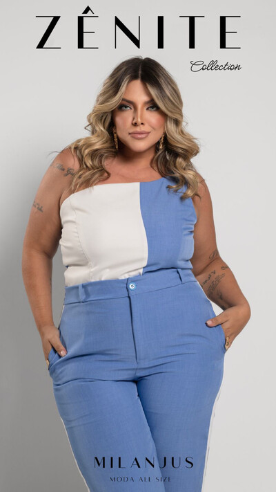 FotoPre venda conjunto camel bicolor um ombro milan