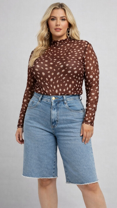 Foto Blusa tule em poliamida planet