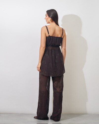 Fotocalca crepe com forro de shorts crepe trabalhado juli kayla