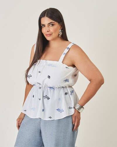 Foto blusa fairy bordada kayla