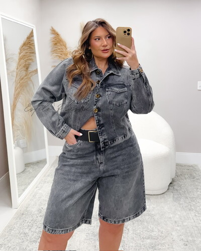 Fotojaqueta jeans black bruna izzat