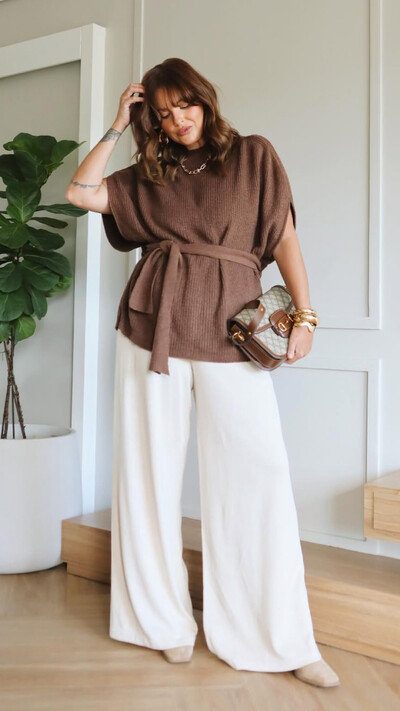 Foto pre venda blusa amarracao faixa tricot planet